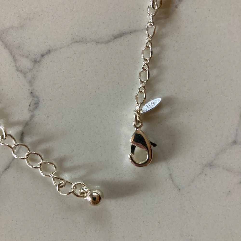 Avon Silvertone Mini Ball Chain Bracelet 8.5 inches